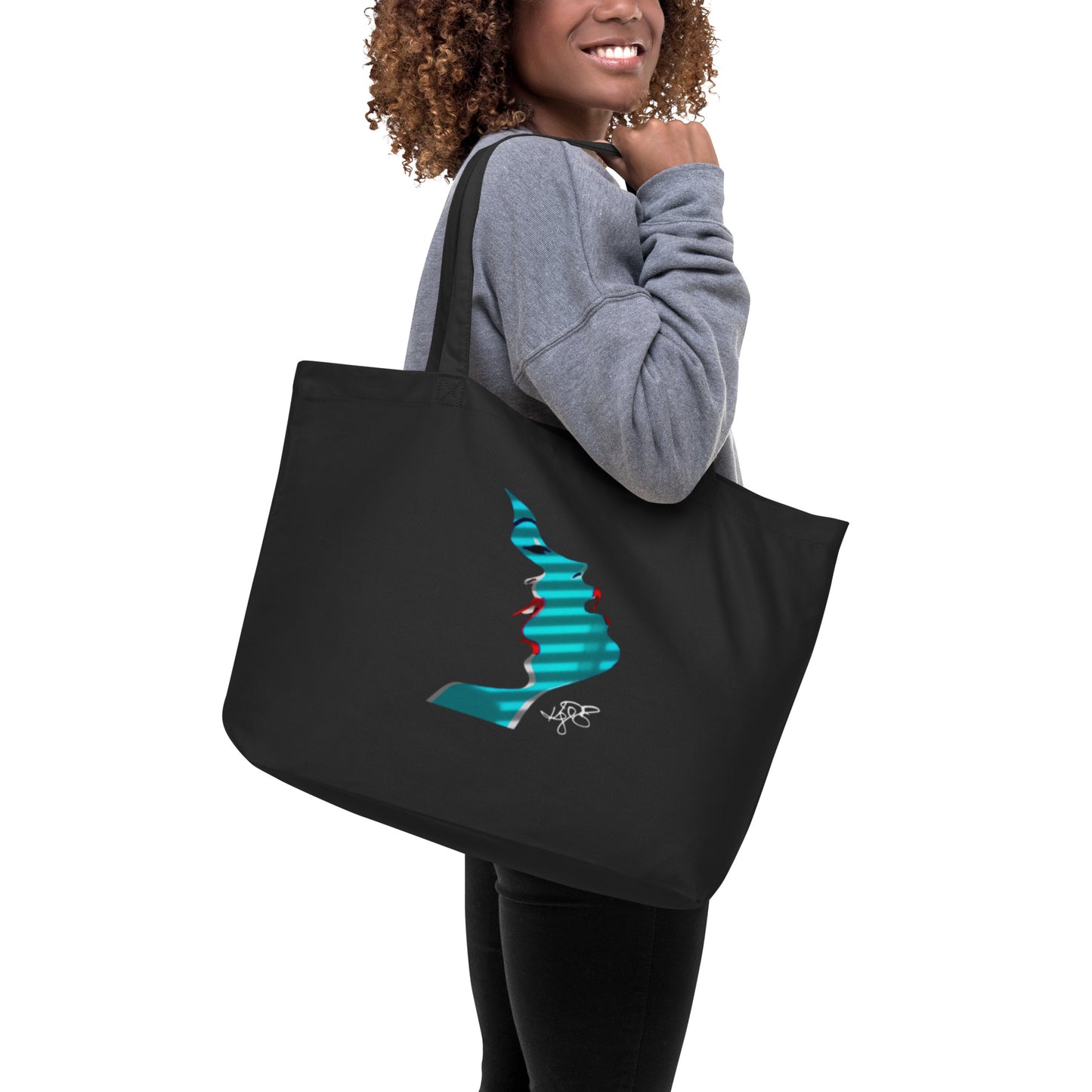 Burning Desire Large Organic Tote Bag