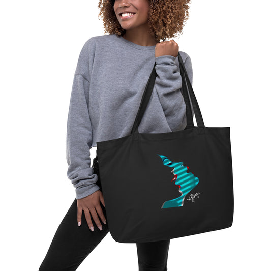 Burning Desire Large Organic Tote Bag